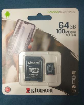 Memory card Kingston 64 GB sigillata