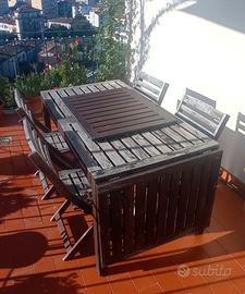 Ikea - tavolo e 4 sedie da giardino