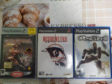 Giochi ps2 (Obscure 2, God of war, resident evil)