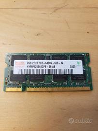 RAM HYNIX HYMP125S64CP8-S6-AB-C 2GB DDR2 800MHZ CL