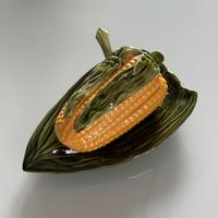 Salsiera in ceramica a forma di pannocchia mais