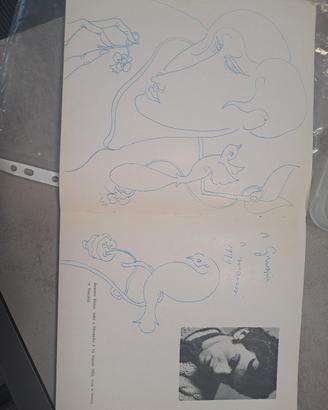 disegno originale su catalogo firmato A.Manzi