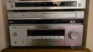 Amplificatore + lettore cd/dvd + subwoofer YAMAHA