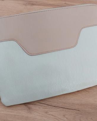 Clutch oversize PIECES panna e beige - Come nuova!