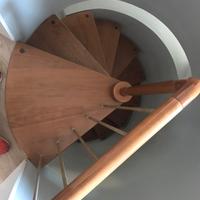 Scala in legno a chiocciola