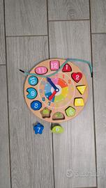 Orologio Montessoriano in Legno