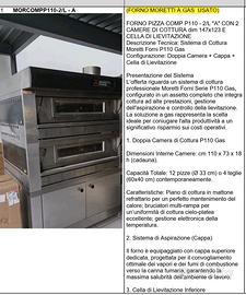 FORNO MORETTI FORNI P110-2/L "A" A GAS come nuovo 