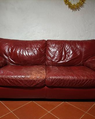 divano in vera pelle