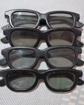 Set 4 Occhiali 3D Passivi Philips per TV