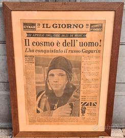 Prima pagina de "Il Giorno" - Gagarin