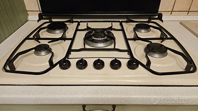 Piano cottura NARDI 5 fuochi + copertura in vetro