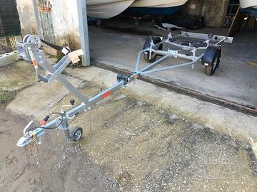 Carrello nuovo per barca e gommone portata 600 kg