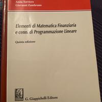 Libro Università Elementi di matematica finanziari