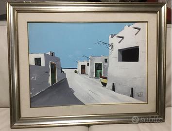 Quadro Aldo Riso olio su tela 70x 90 cm