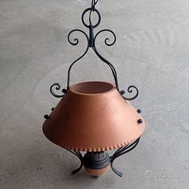 Lampadari in rame e ferro battuto 