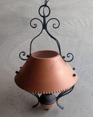 Lampadari in rame e ferro battuto 