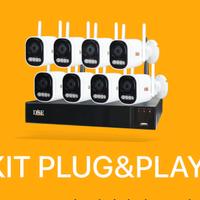 KIT VideoSorveglianza WI-FI Plug&Play 5telecamere