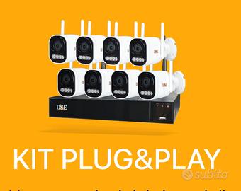 KIT VideoSorveglianza WI-FI Plug&Play 5telecamere