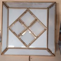 Plafoniera vintage bagno oro zecchino