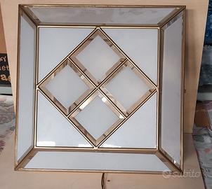 Plafoniera vintage bagno oro zecchino