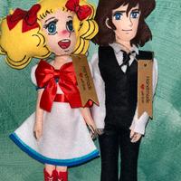 Bamboline di Candy e Terence fatte a mano
