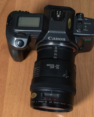 Canon EOS 600 analogica completa di zoom e flash