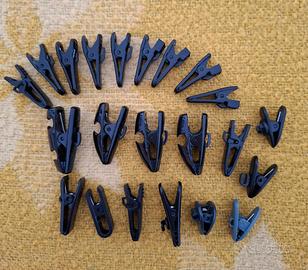 Set pinzette a coccodrillo per fili/cavi