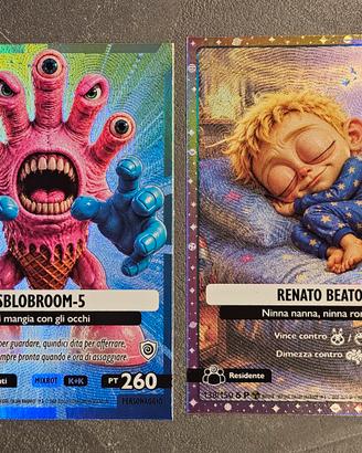 Set 2 carte nucleari brainrot buio luce P (Promo)