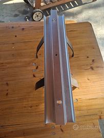 staffa da muro porta oggetti acciaio 2 mensole