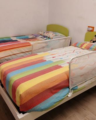 letti singoli con reti senza materassi 