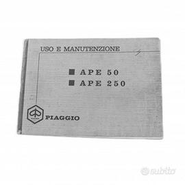 Manuale in PDF uso e manutenzione Ape 50 250 TL1 T