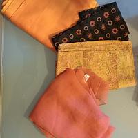 stock di 13 sciarpe/pochette da donna