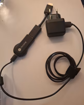 Google Chromecast con alimentatore e prolunga hdmi