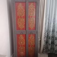 Mobile Etnico in Legno Massello Salvaspazio