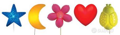 Lampade Muro IKEA SMILA luna e cuore