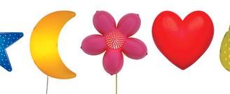Lampade Muro IKEA SMILA luna e cuore