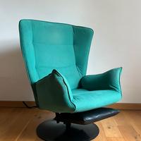 Poltrona reclinabile anni 70 Marzio Cecchi