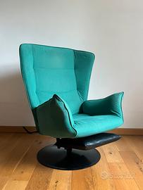 Poltrona reclinabile anni 70 Marzio Cecchi