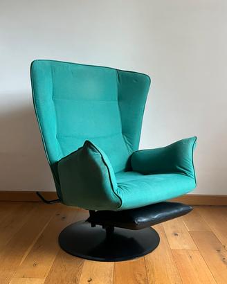 Poltrona reclinabile anni 70 Marzio Cecchi