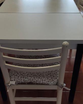 Tavolo cucina 130x80 allungabile 180x80 +6 sedie