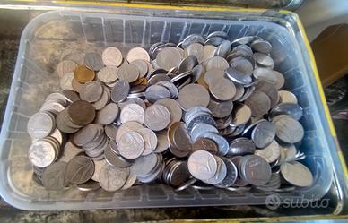 1 kg. monete lire metalliche mixtagli e e quantità