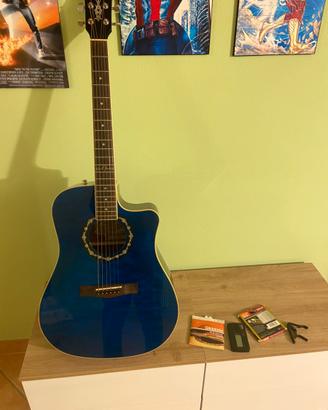 Chitarra acustica amplificatore