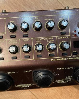 Acustic preamp D10 multieff. ,Loop ,DI ecc
