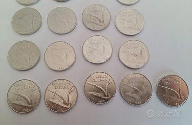 **Monete 5 10 lire fdc lira Repubblica italia**