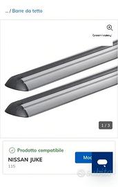 Barre da tetto per Nissan Juke 2010>2019