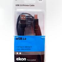 Ekon USB 2.0 printer cable cavo stampante 3m