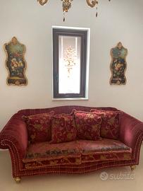Divani salotto bordeaux