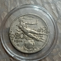 Italia 20 Centesimi 1914 – “Libertà Librata”