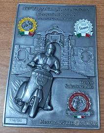 PLACCA RADUNO VESPA 12 TAPPA CAMPIONATO ITALIANO