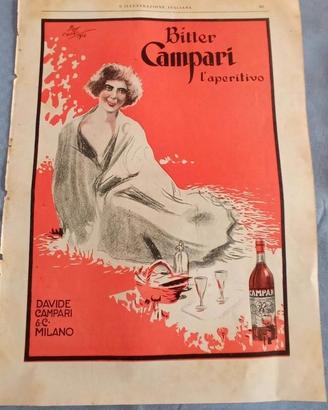 RARA PUBBLICITA' CAMPARI - 1924 - ORIGINALE